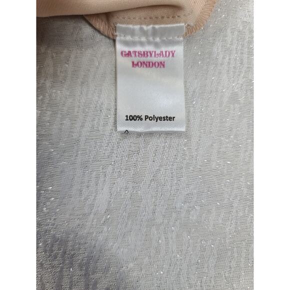 Gatsby Lady London women's evening beaded dress Sz 14 Formal 20's retro Flapper - Picture 7 of 7